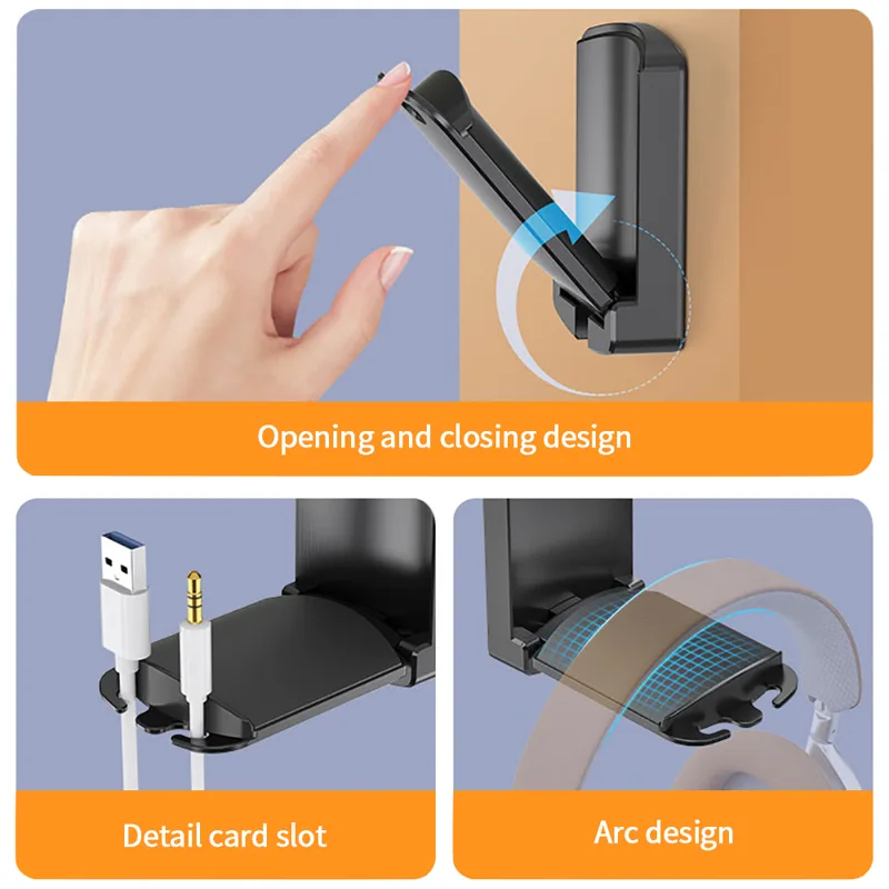 Controller Stand Holder - Folding Headset Stand Holder Gaming Headphones