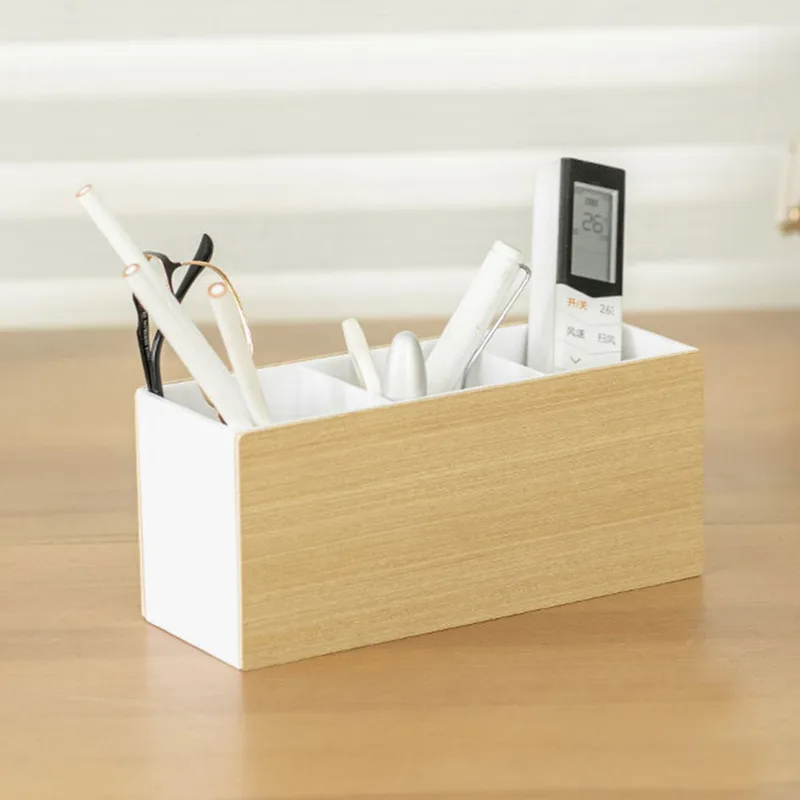Controller Stand Holder - Wooden Tabletop Storage Organizer Multi Grid