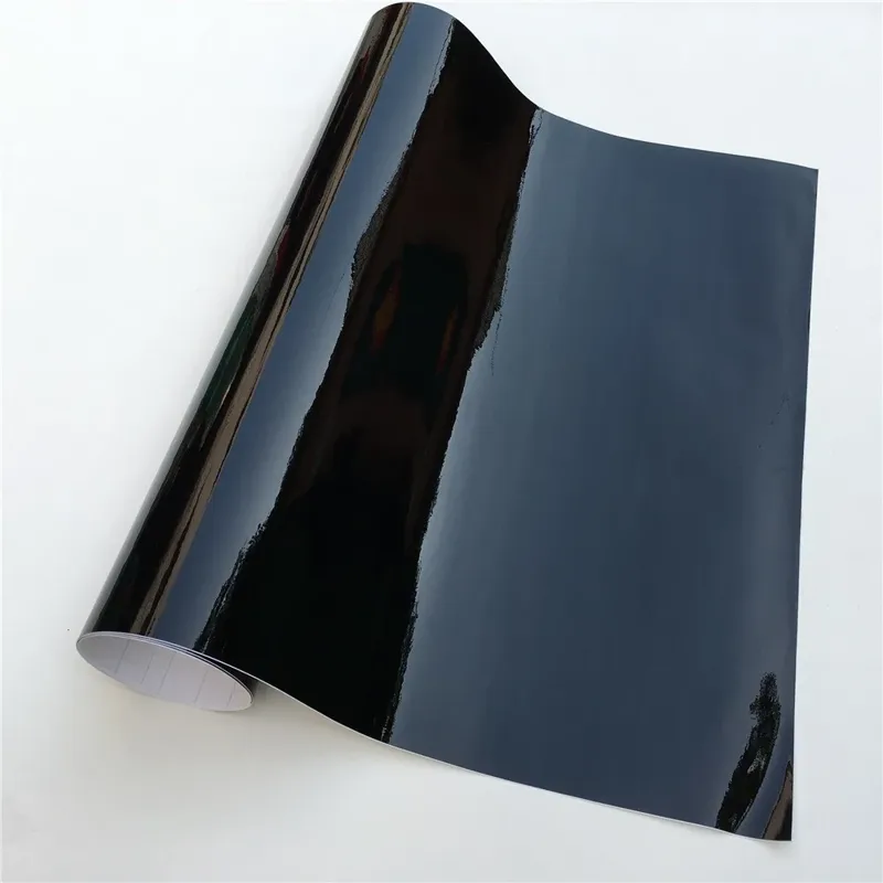 Console Skin Wrap - Ultra Glossy Black Vinyl Wrap Car