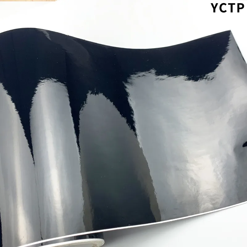 Console Skin Wrap - Classical Glossy Black Vinyl Wrap Film