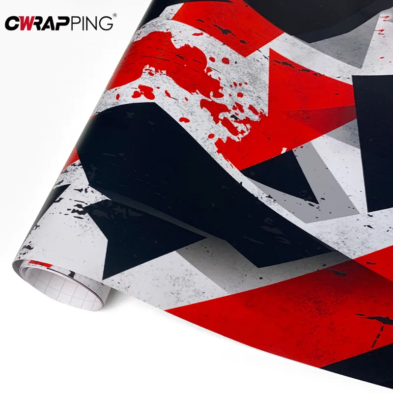 Console Skin Wrap - Geometric Camo Car Vinyl Wrap Film
