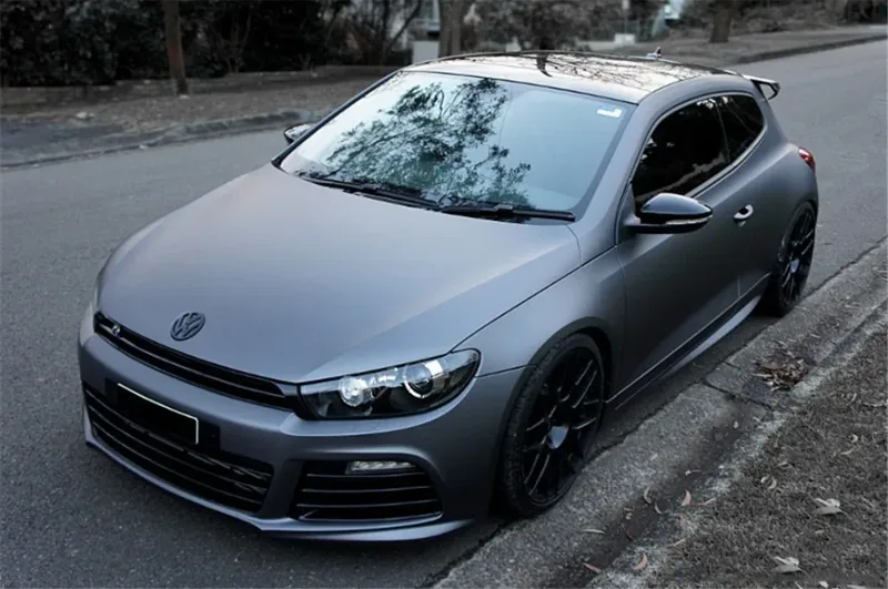 Console Skin Wrap - Matte Dark Grey Vinyl Film Car