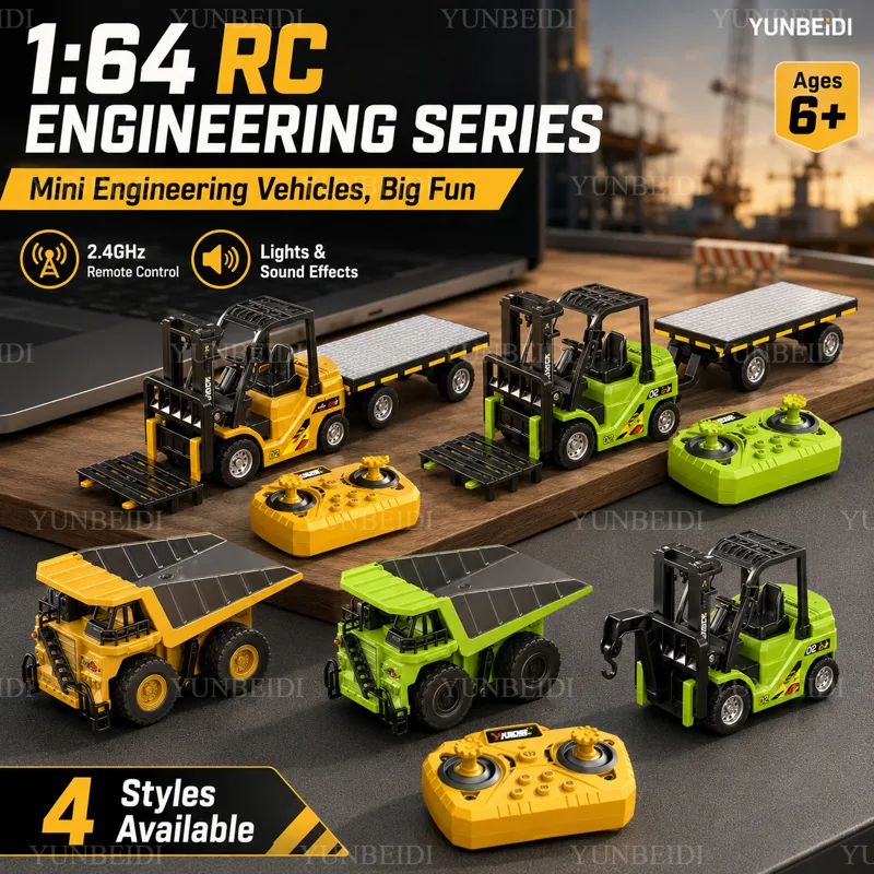 Gaming Console In Car - 1:64 RC Mini Alloy Car Forklift