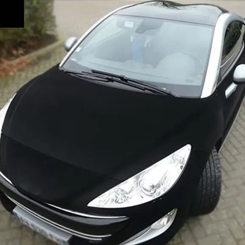 Console Skin Wrap - Black Velvet Vinyl Car Wrap Film