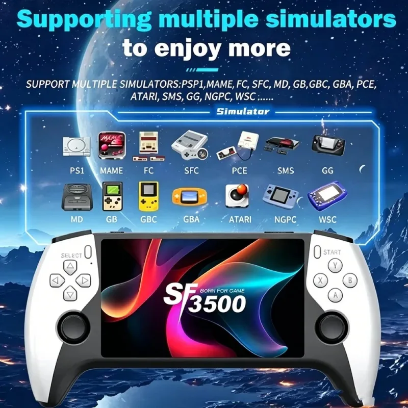 Gaming Console Handheld Retro - SF3500 5 inch Handheld Game Console