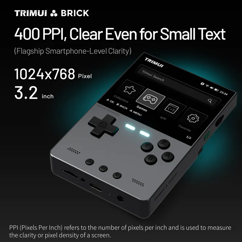 TRIMUI BRICK Hammer Mini Metal - огляд і ціна Gaming Console Handheld Best