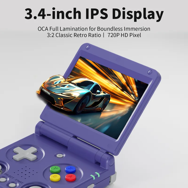 Anbernic RG34XXSP RG35XXSP Fli - огляд і ціна Gaming Console Handheld Retro