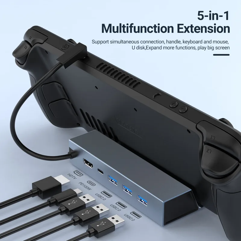 5 In 1 USB-C Game Hub Type-C C - огляд і ціна Console Gaming Steam