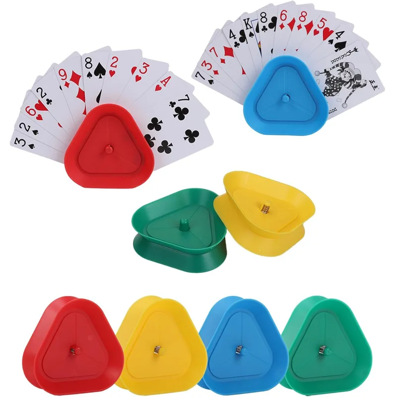 4pcs/set Triangle Shaped Playi - огляд і ціна Gaming Card Holder