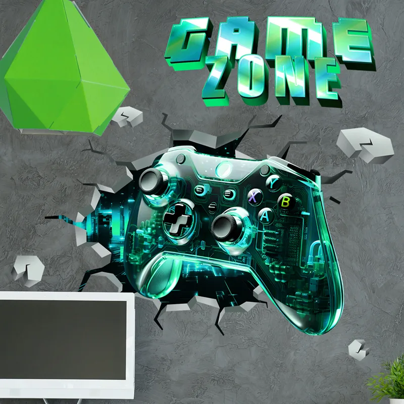 Game Zone Gaming Mural Broken  - огляд і ціна Gaming Console Wallpaper