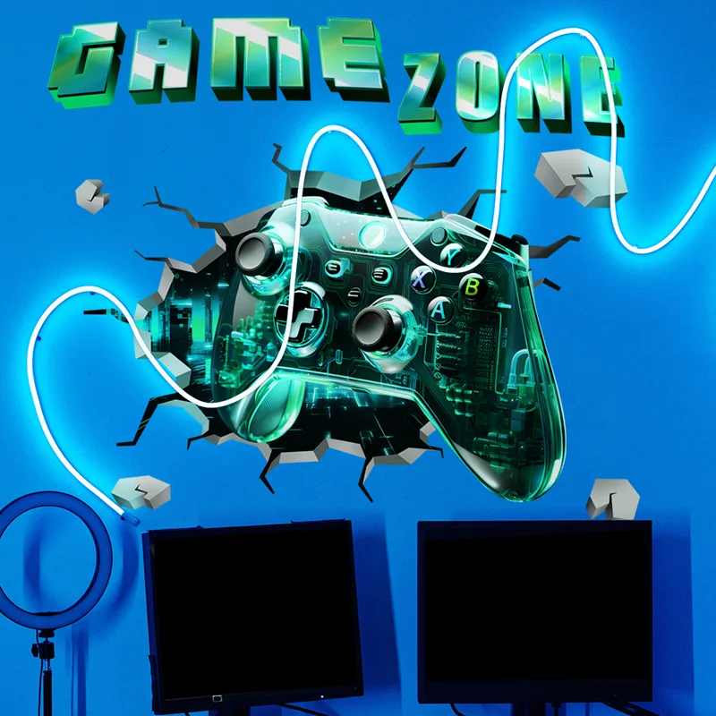 Game Zone Gaming Mural Broken  - огляд і ціна Gaming Console Wallpaper