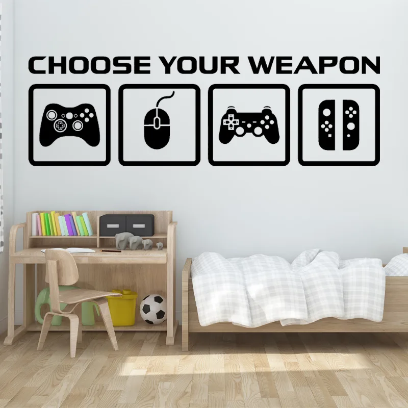 Video Game Decor Wall Decal  C - огляд і ціна Gaming Console Wallpaper