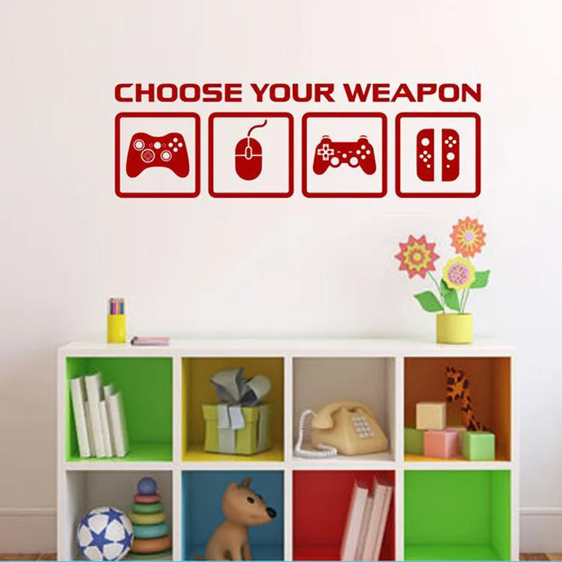 Video Game Decor Wall Decal  C - огляд і ціна Gaming Console Wallpaper