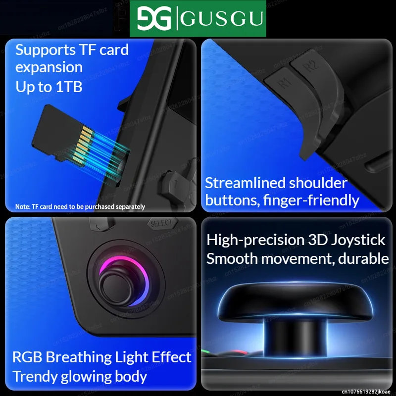 GUSGU H7 Open Source Retro Gam - огляд і ціна Gaming Console Handheld Best