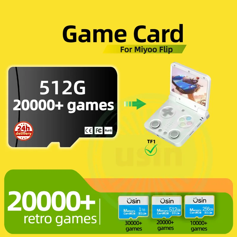 Game Card For Miyoo Flip 30000 - огляд і ціна Gaming Console Handheld Retro