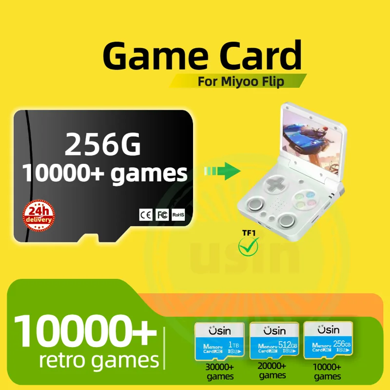 Game Card For Miyoo Flip 30000 - огляд і ціна Gaming Console Handheld Retro