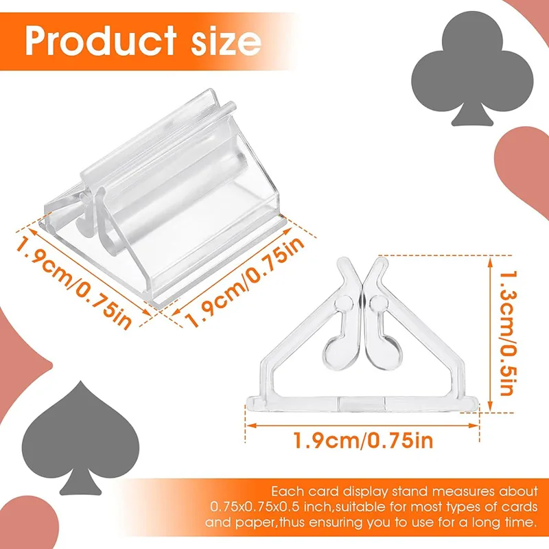 12/24/48Pcs Mini Clear Stands  - огляд і ціна Gaming Card Holder