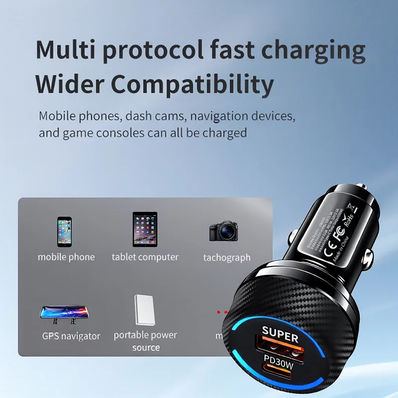 Type C 60W Fast Car Charger Du - огляд і ціна Gaming Console In Car
