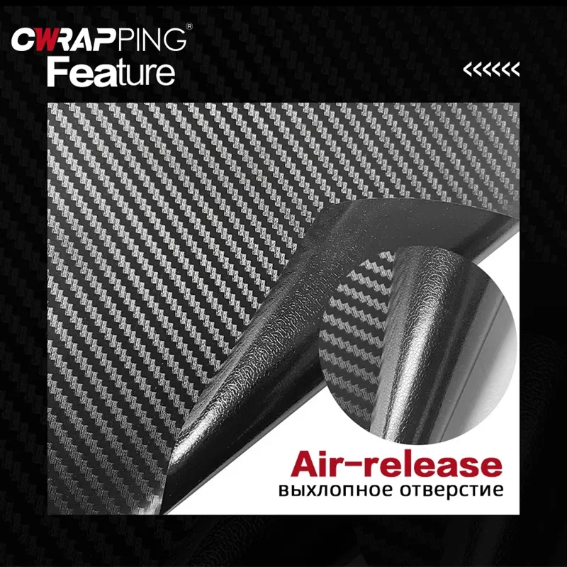 3D Carbon Fiber Vinyl Wrap Fil - огляд і ціна Console Skin Wrap