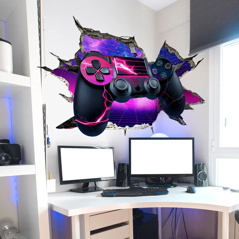 Larger Gaming Poster Broken Wa - огляд і ціна Gaming Console Wallpaper