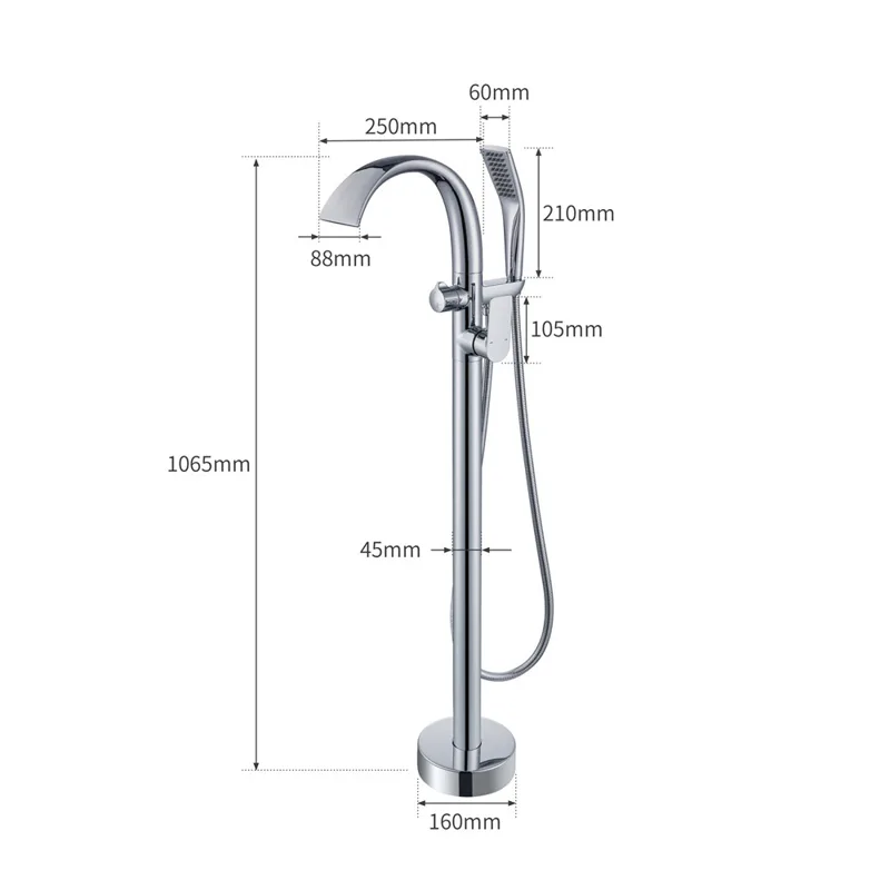 Brushed Rose Gold Bathtub Fauc - огляд і ціна Controller Stand Holder